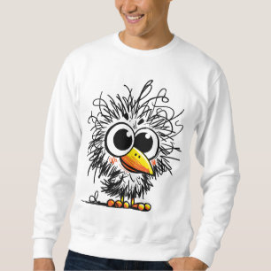 Sweatshirt Oiseau dépenaillé : Art mignon et drôle