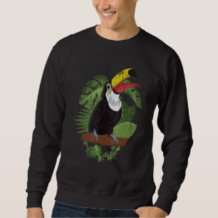 Sweatshirt Oiseau tropical Forêt humide Animal d'été Tou