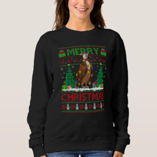 Sweatshirt Oiseau Vautour Sapin de Noël Père Noël laid Vautou