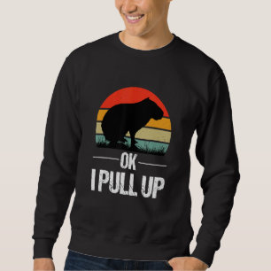 Sweatshirt Ok je monte capybara Rétro Vintage Ok je monte C