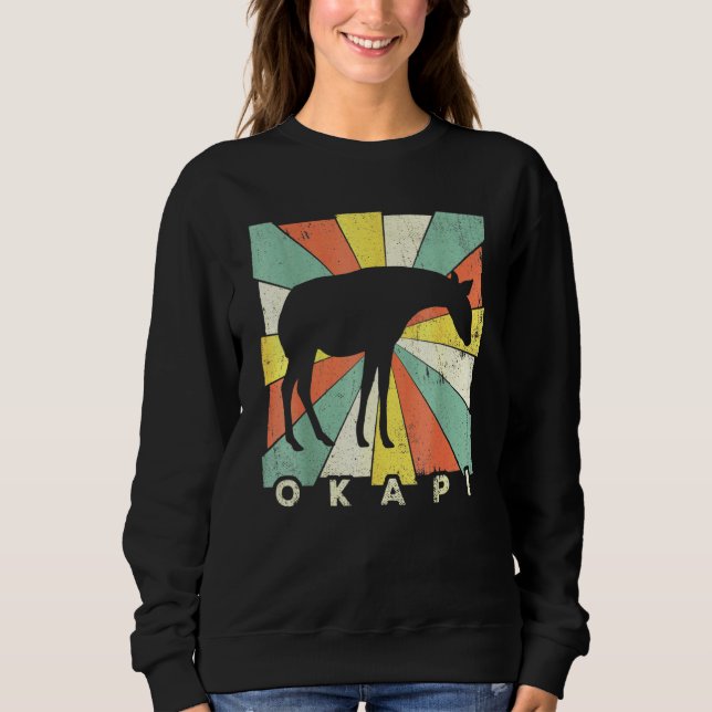 Sweatshirt Okapi Vintage Retro (Devant)