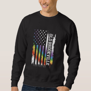 Sweatshirt Old Brookville États-Unis Arc-en-ciel détendu w