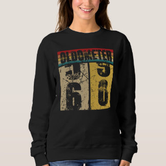 Sweatshirt Oldomètre 59-60 Chemise Funny 60ème Turning 60 Ann