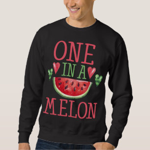 Sweatshirt One In A Melon Cute Kids, pastèque féminine
