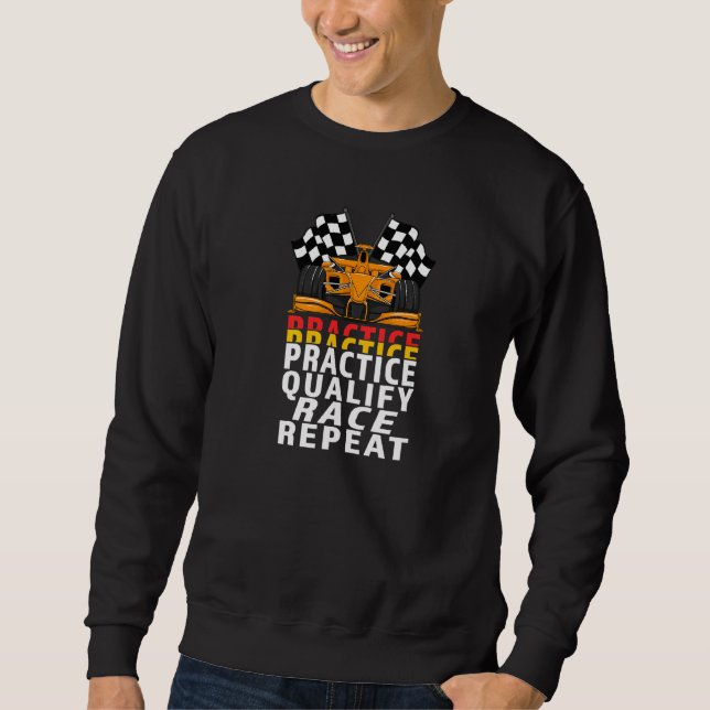 Sweatshirt Open Wheel Formula Racing Car Practice Qualifier R (Devant)