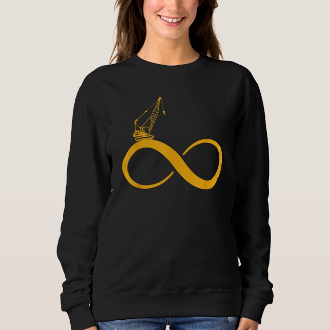 Sweatshirt Opérateur de grues lourdes Infinity Opérateur de g (Devant)