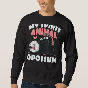 Sweatshirt Opossum Drôle Pour Hommes Femmes Cool Possum Spiri