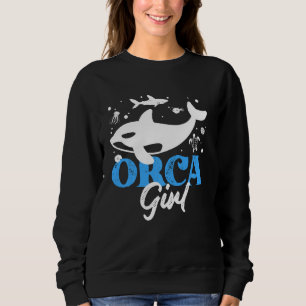 Sweatshirt Orca  Graphique Pour Femmes Filles Enfants Baleine