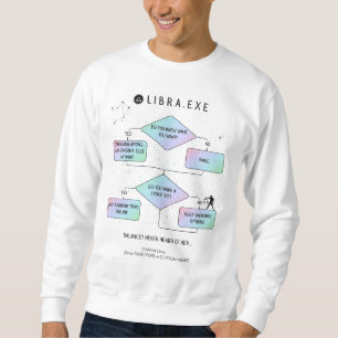 Sweatshirt Organigramme de la bibliothèque Humour de signe