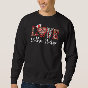 Sweatshirt Orthopédique Ortho Infirmière Amour Coeur Stéthosc