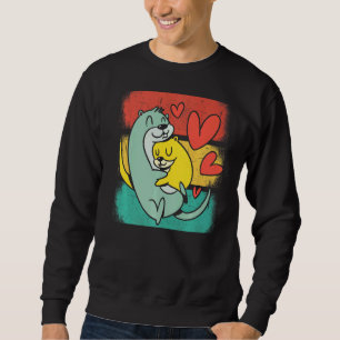 Sweatshirt Otter mignonne loutres de mer animal amusant 1