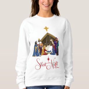 Sweatshirt ou T-shirt de Noël de scène de Manger