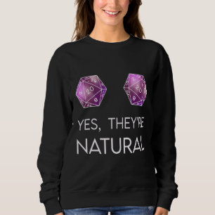 Sweatshirt Oui Ils sont Natural D20 Rpg Board Jeu Gamer