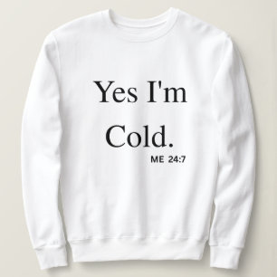 Sweatshirt Oui, j'ai froid