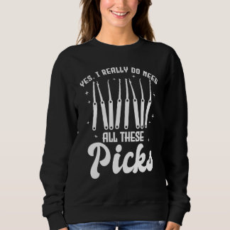 Sweatshirt Oui, j'ai vraiment besoin de tous ces crochets  Cr