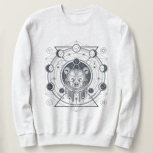 Sweatshirt Ours de géométrie sacrée