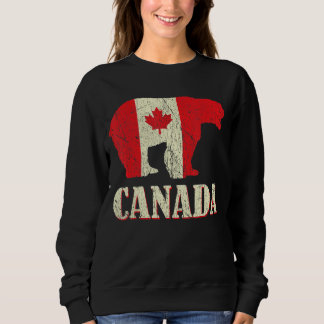 Sweatshirt Ours en détresse Fête du Canada Fier Canadien Cana