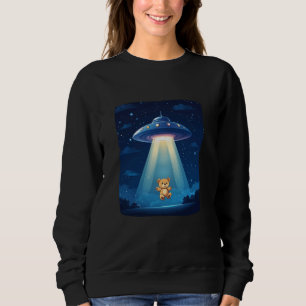 Sweatshirt Ours en peluche enlevé par un OVNI pour un câlin i