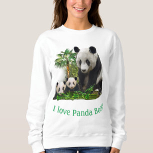 Sweatshirt Ours et petits panda