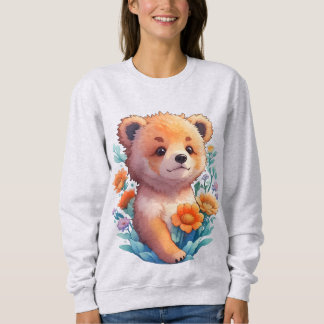 Sweatshirt Ours floral