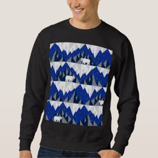 Sweatshirt Ours polaire sur Iceberg Motif sans couture.