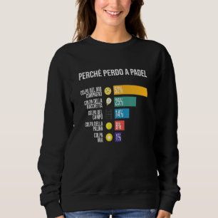 Sweatshirt Padel Man Paddle Tennis Pour Paddlists