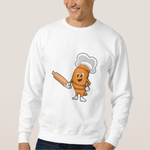 Sweatshirt Pain comme cuisson avec broche à rouleaux