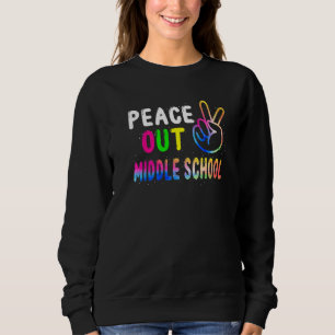 Sweatshirt Paix Au Milieu De L'École Dernière Journée De L'En