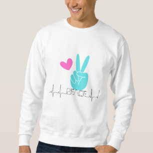 Sweatshirt Paix et amour hommes