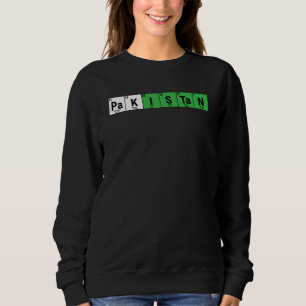 Sweatshirt Pakistan Éléments du tableau périodique Chimie Coo