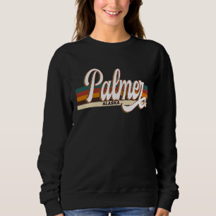 Sweatshirt Palmer Alaska Retro Vintage les années 70 80s en d