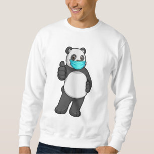 Sweatshirt Panda avec masque visage