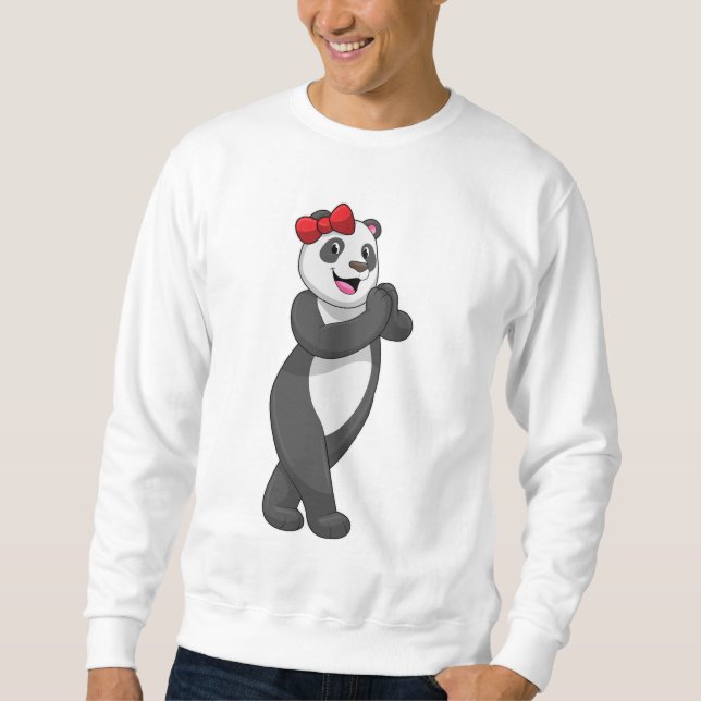 Sweatshirt Panda avec ruban (Devant)