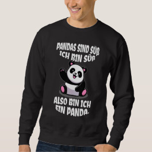 Sweatshirt Panda Costume d'ours décoratif Femmes Doux Petit