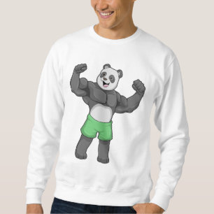 Sweatshirt Panda en Bodybuilder au Bodybuilding