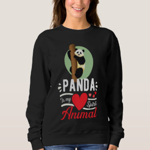 Sweatshirt Panda Est Mon Esprit Animal Amour Mignonne, Drôle