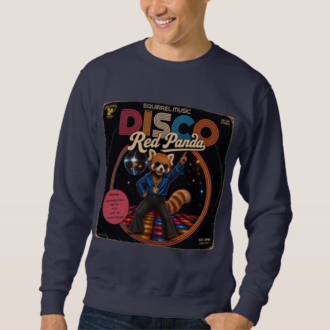 Sweatshirt Panda Rouge Disco (Devant)