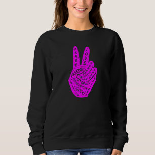 Sweatshirt Panneau de paix Faire la paix et non la guerre