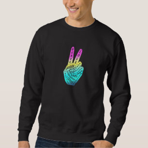 Sweatshirt Panneau de paix Faire la paix et non la guerre