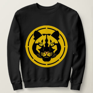 Sweatshirt Panthère noire avec détails artistiques complexes