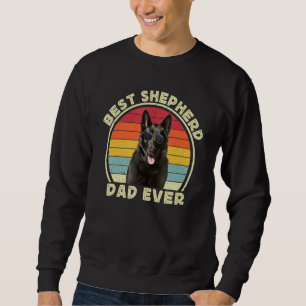 Sweatshirt Papa Berger Allemand Noir pour hommes Berger Allem