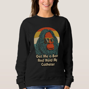 Sweatshirt Papa Buveur de bière tenant sa sonde urinaire
