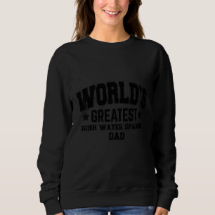 Sweatshirt Papa Chien Lévrier d'Eau Irlandais Homme