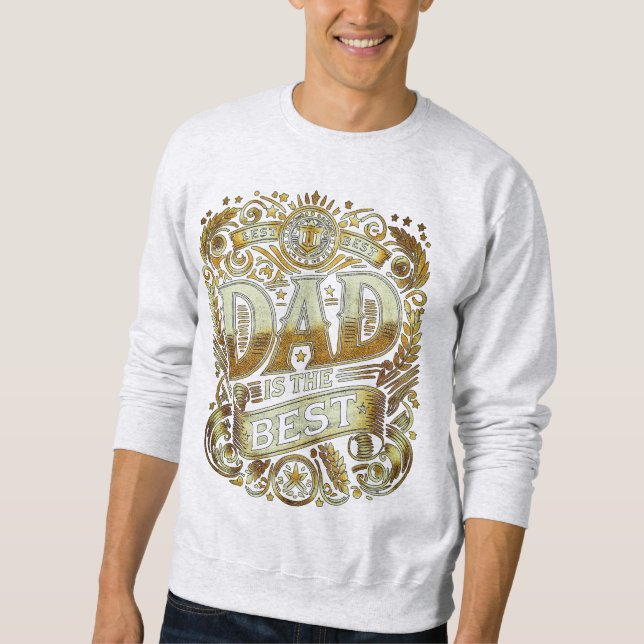 Sweatshirt Papa est le meilleur (Devant)