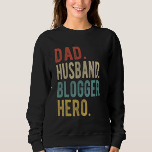 Sweatshirt Papa mari blogueur héros homme