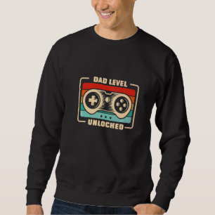Sweatshirt Papá Niveau Débloqué Vidéo Joueur Fête Des Pères B