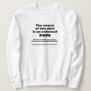 Sweatshirt Pape ordonné