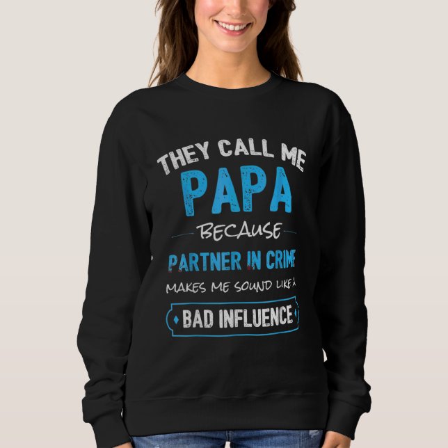 Sweatshirt Papi   Papy Complice (Devant)