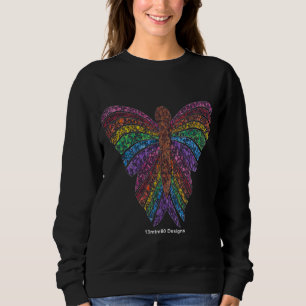 Sweatshirt Papillon Arc-en-Ciel (vif) - Sweat-shirt pour femm