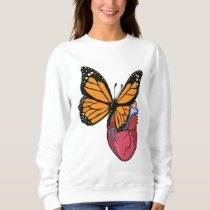 Sweatshirt Papillon au coeur